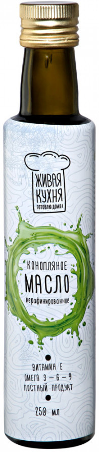 Масло конопляное нерафинированное | Живая кухня