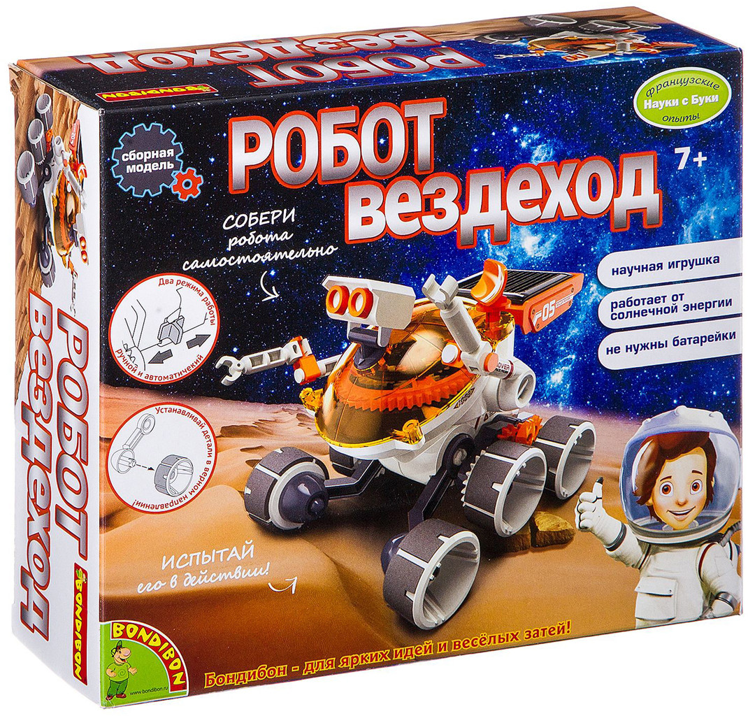 Набор для опытов «Робот-вездеход» | Науки с Буки. Французские опыты | Bondibon