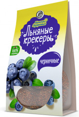 Крекеры льняные с черникой