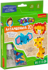 Аквамозаика 3D «Слон, лев, жираф»
