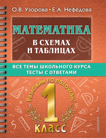 Математика в схемах и таблицах. Все темы школьного курса 1 класса с тестами