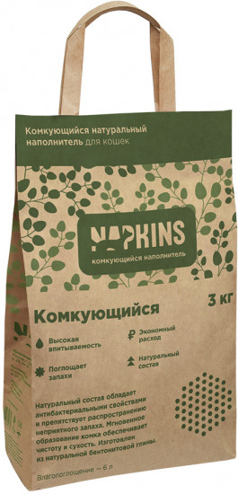 Наполнитель для кошачьего туалета комкующийся