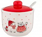 Сахарница с ложкой «Christmas gift»