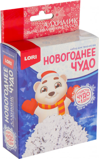 Набор для выращивания кристаллов «Новогоднее чудо. Белый мишка»