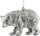 Украшение новогоднее «Медведь серебряный»