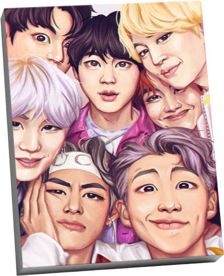 Картина по номерам «BTS. Арт»