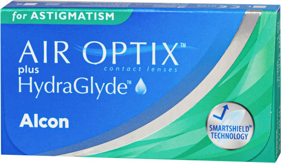 Контактные линзы Air Optix Plus HydraGlyde for Astigmatism cyl -2,25