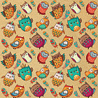 Бумага упаковочная «Милые совы»