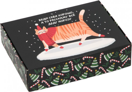 Коробка складная «Веди себя хорошо»