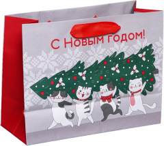 Пакет крафтовый «Спешу к тебе»