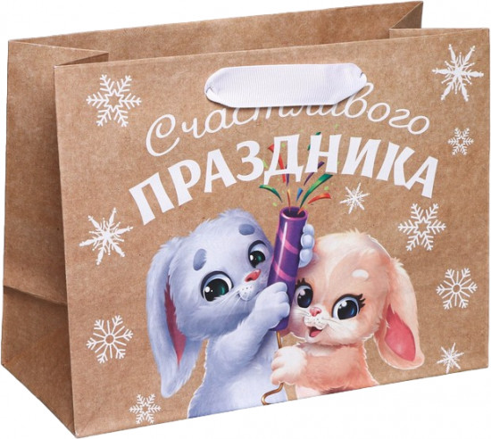 Пакет крафтовый «Хлопушки»