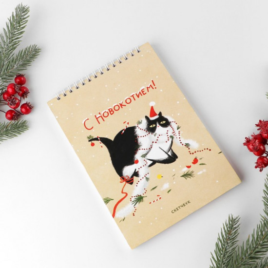 Скетчбук «С Новокотием!»