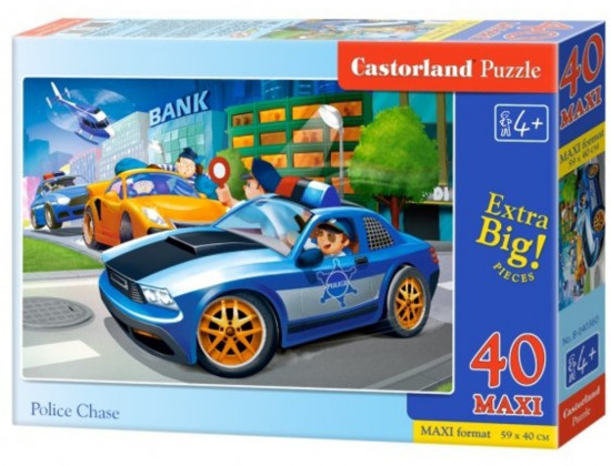 Пазл для детей «Полицейская погоня»