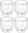 Набор стаканов с двойными стенками «Снежинки»
