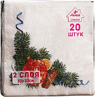 Салфетки бумажные «Пряный декор»
