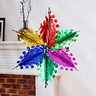 Шар фольгированный «Цветок с кружочками»