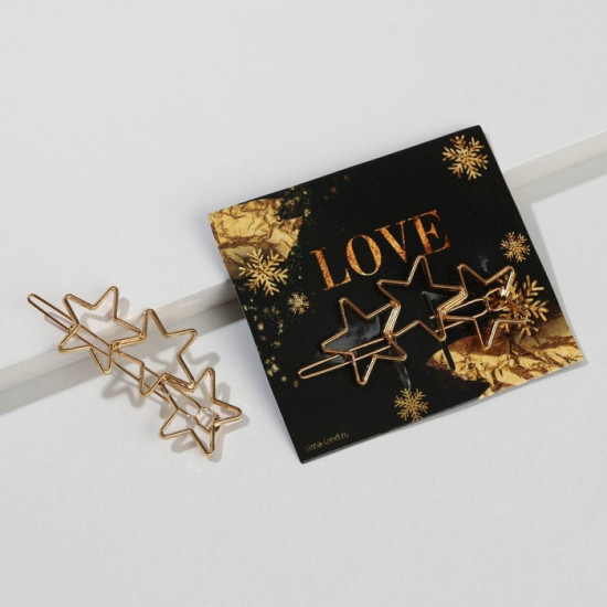 Заколка для волос «With love»