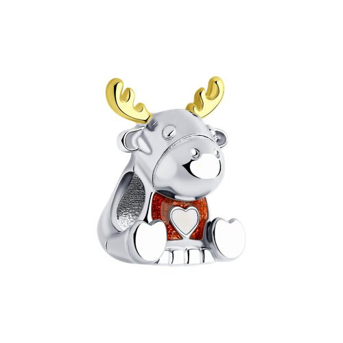 Подвеска-шарм из серебра с эмалью