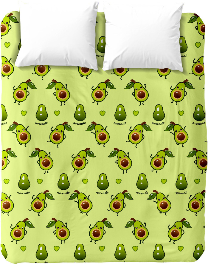 Простыня на резинке | Avocado | Crazy Getup