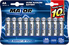 Набор батареек Major Ultra Alklaine battery AA 10 PCS