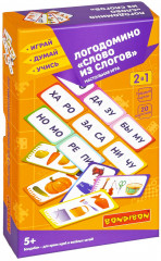 Игра настольная «Логодомино «Слово из слогов»