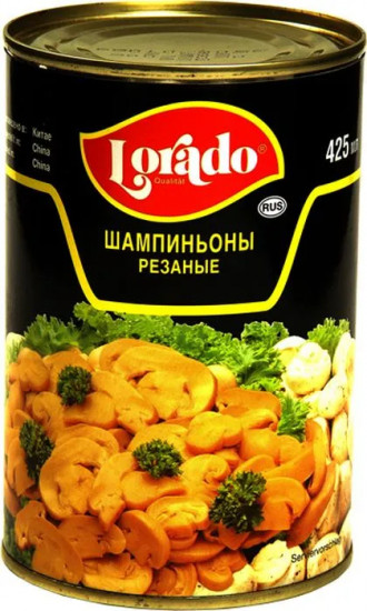 Шампиньоны резаные