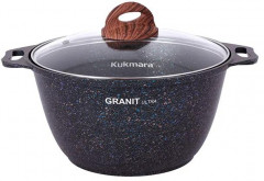 Кастрюля со стеклянной крышкой «Granit Ultra Blue»