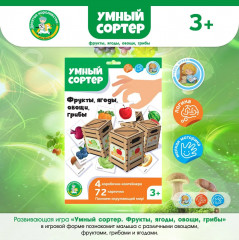 Игра настольная «Фрукты, ягоды, овощи, грибы»