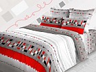 Комплект постельного белья «Сонет» (арт. 3601/1, 1,5-спальный, бязь, 2 наволочки 70х70) красный