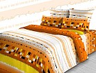 Комплект постельного белья «Сонет» (арт. 3601/2, евро, бязь, 2 наволочки 70х70) оранжевый