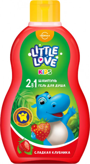 Шампунь детский 2 в 1 «Сладкая клубника»