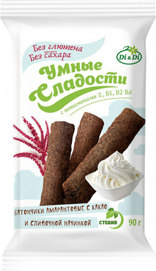 Батончики с какао и сливочной начинкой