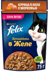 Корм для кошек «Курица в желе с морковью»