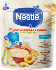 Каша молочная с грушей и персиком