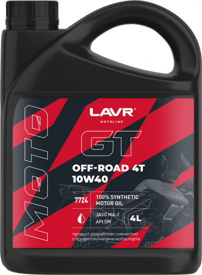 Моторное масло Lavr GT off road 4T 10W-40