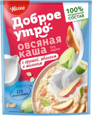 Каша овсяная «Груша и яблоко с молоком»