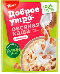 Каша овсяная с миндалем