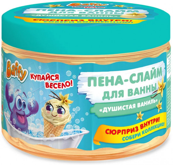Пена-слайм для ванны детская «Душистая ваниль»