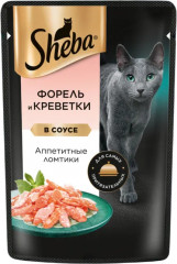 Корм для кошек с форелью и креветками