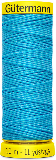 Нить эластичная «Elastic», цвет голубой №6037