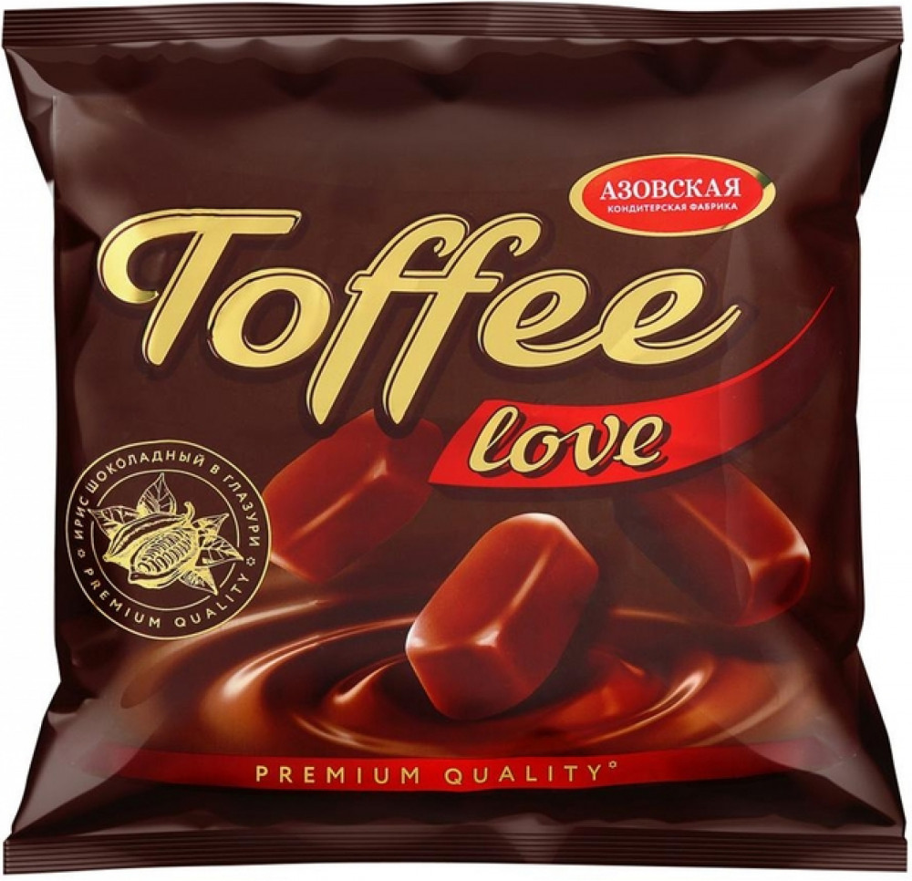 Ирис шоколадный «Toffee love» | Азовская кондитерская фабрика