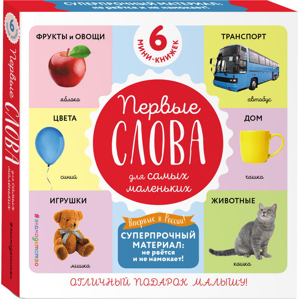 Первые слова для самых маленьких. Комплект из 6 книг | Первые слова для самых маленьких
