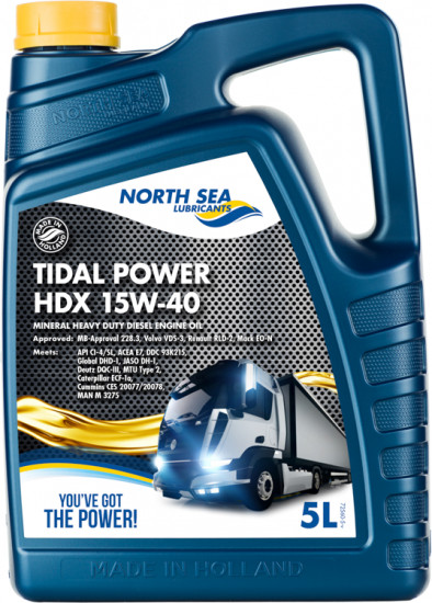 Моторное масло North Sea Tidal power HDX 15W-40