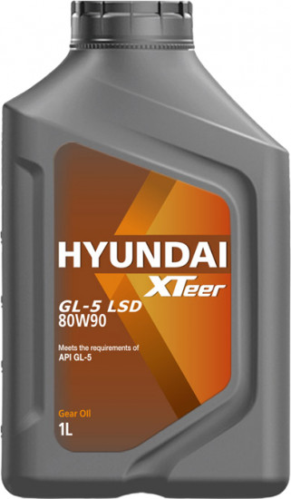 Трансмиссионное масло Hyundai XTeer Gear Oil-5 80W90 LSD