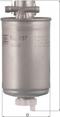 Фильтр топливный Mahle KL 197