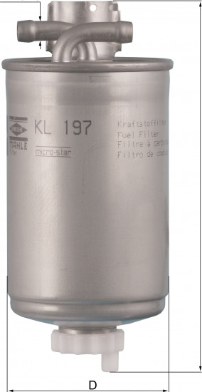 Фильтр топливный Mahle KL 197