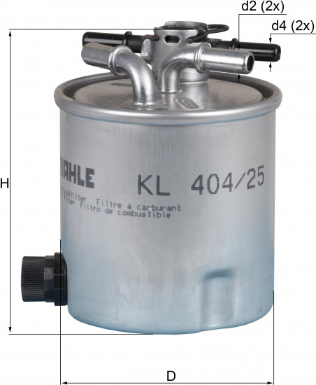 Фильтр топливный KL 404/25