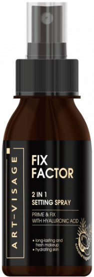 Фиксатор макияжа 2 в 1 «Fix Factor», оттенок 01 Кокосовый