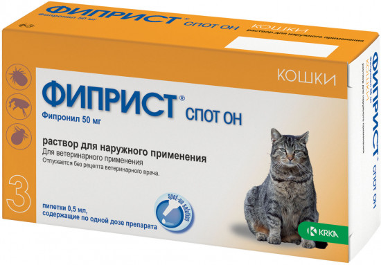 Капли на холку от блох и клещей