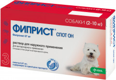 Капли для собак на холку от блох и клещей